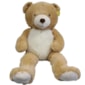 beer pluche lichtbruin 100 cm