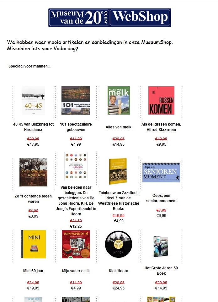Aanbiedingen MuseumShop