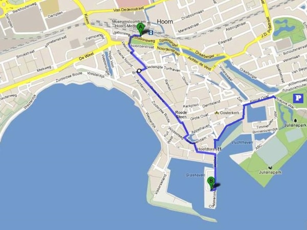 route station en parkeerterrein